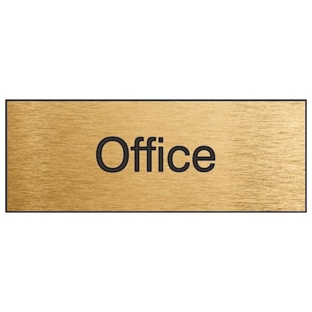 Accuform Office, Engraved Plastic, 3 in x 8 in PSG824BA